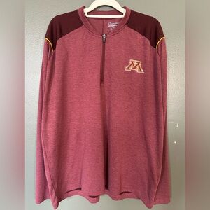 Men’s 2X Minnesota Gopher Quarter-zip Long Sleeve Pullover by Champion